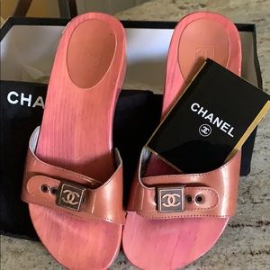 Chanel  Pink Mules size 8
